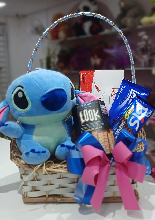 Cesta de Chocolate Stitch