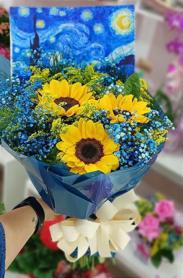 Buquê de Girassóis Van Gogh