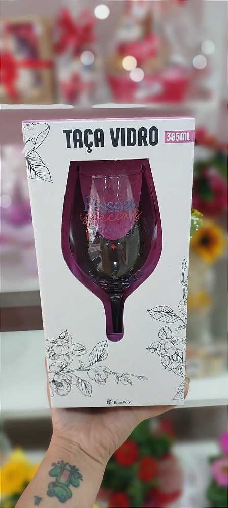 Taça Pessoas Especiais de Vidro 385 ml
