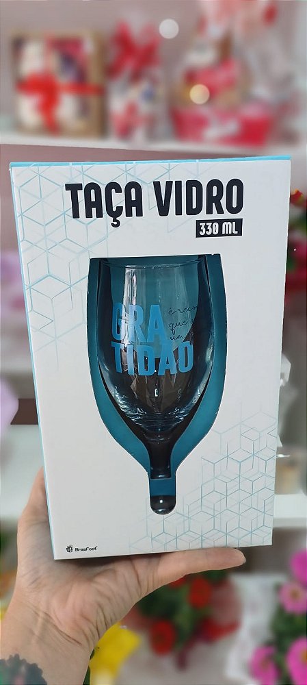 Taça Gratidão de Vidro 330 ml