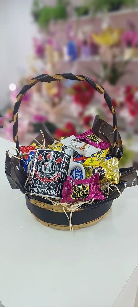 Cesta Torcedor Personalizada - Corinthians, São Paulo, Palmeiras e Santos