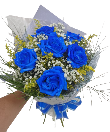 Buquê de Rosas Azuis