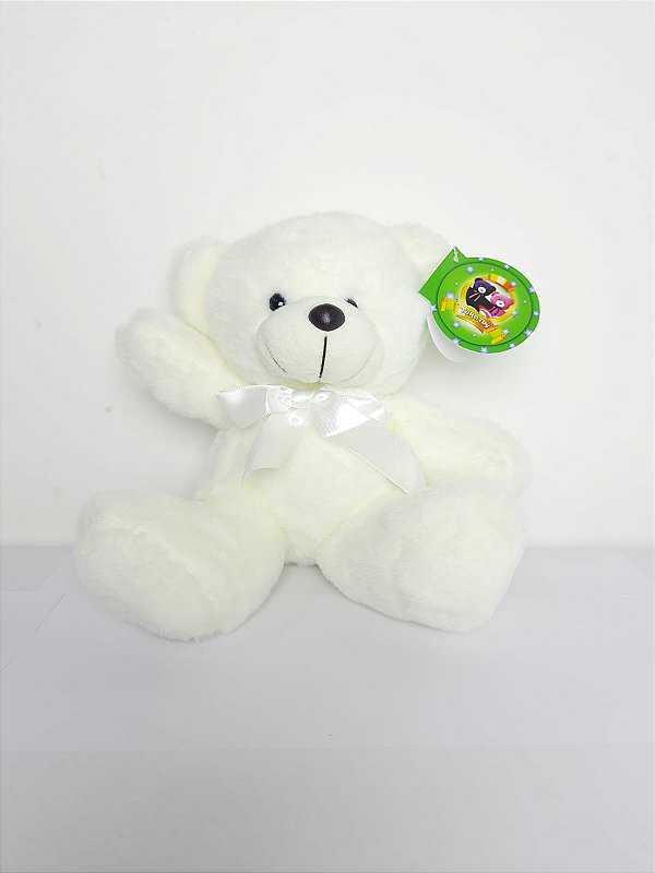 Urso Fofura Branco 17 cm de Pelucia 88H-24080-17
