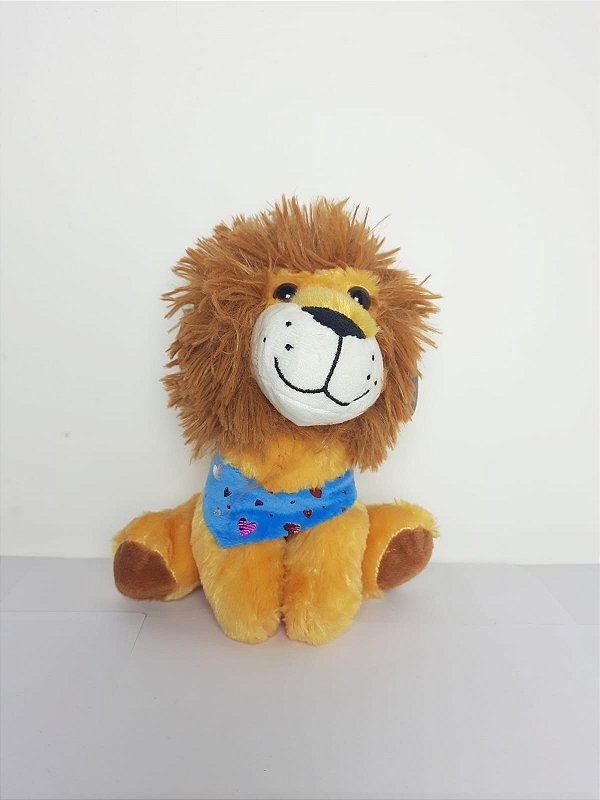 Leão Apaixonado Amarelo 20 cm de Pelucia 18-1549M-25