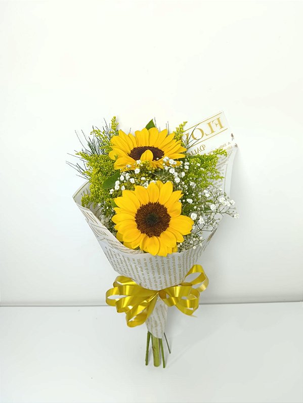 Buquê de 2 (Dois) Girassóis – Premium