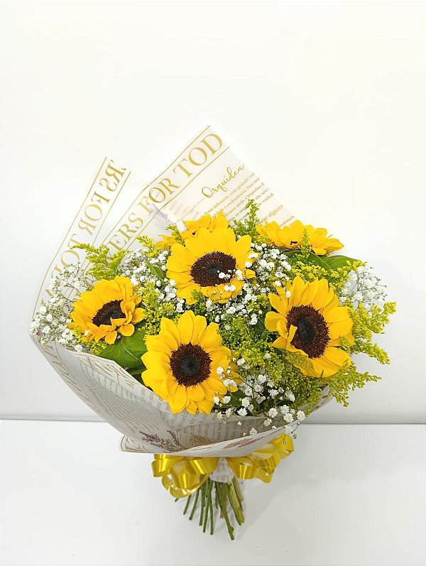Buquê de 6 (Seis) Girassóis – Premium