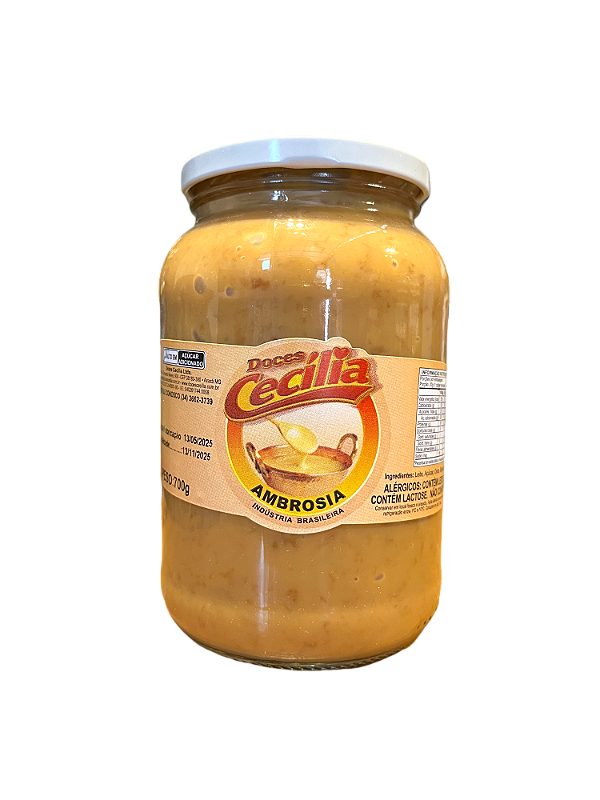 Ambrosia ao Leite Doces Cecília
