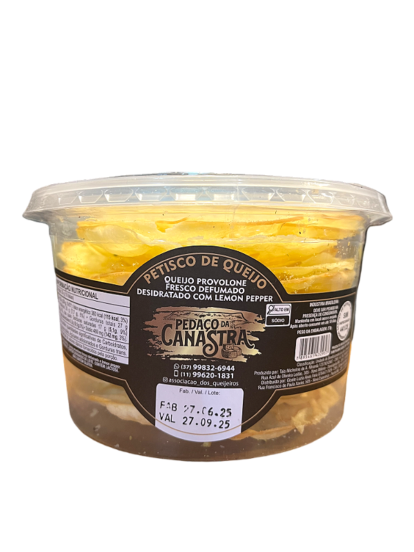 Provolone Desidratado com Lemon Pepper