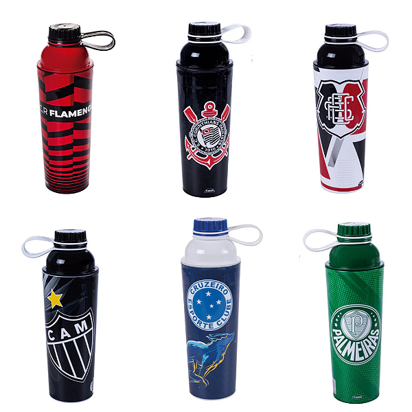 Garrafa Vip Squeeze Coqueteleira TIME 660ml Diversos Times - Plasútil