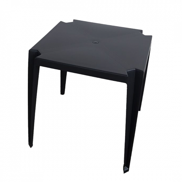 Conjunto Bistrô 1 Mesa e 4 Cadeiras Sem Braço Preto - Elegância e Praticidade