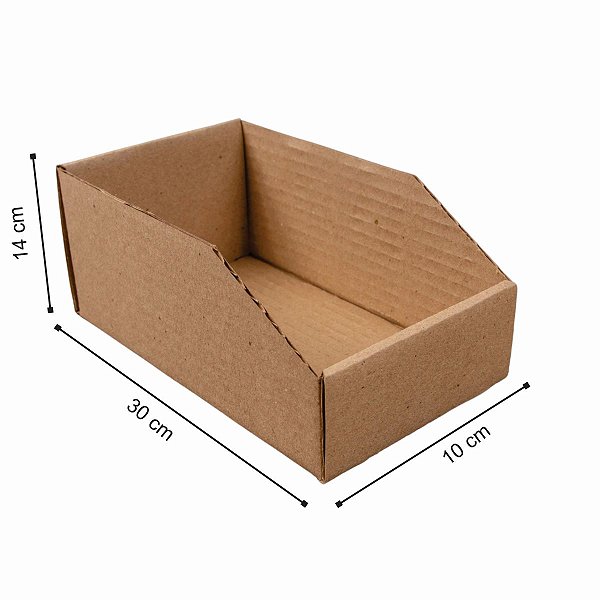25 Caixa De Papelão Organizadora Estoque Bin 30X10X14