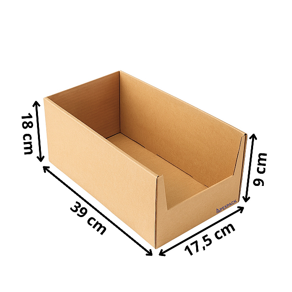 25 Caixas De Papelão Organizadora De Estoque 39x17,5x18