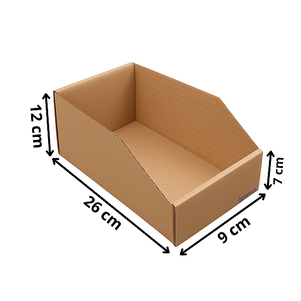 50 Caixas De Papelão Organizadora Estoque 26x9x12