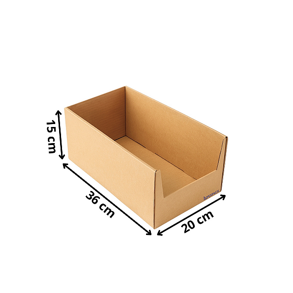25 Caixa De Papelão Organizadora De Estoque 36,5x20x15
