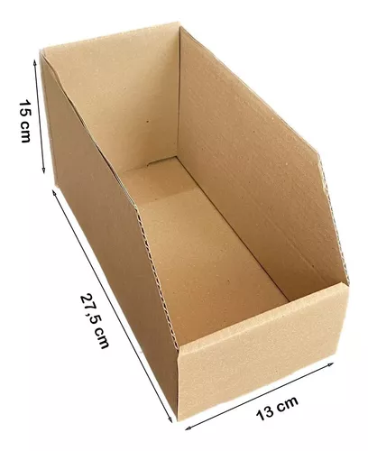 25 Caixa Papelão Organizadora Estoque 27,5 X 13 X 15