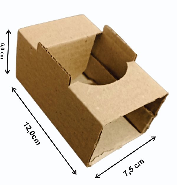 50 Porta Copos De Papelão Para 1 Copo Delivery