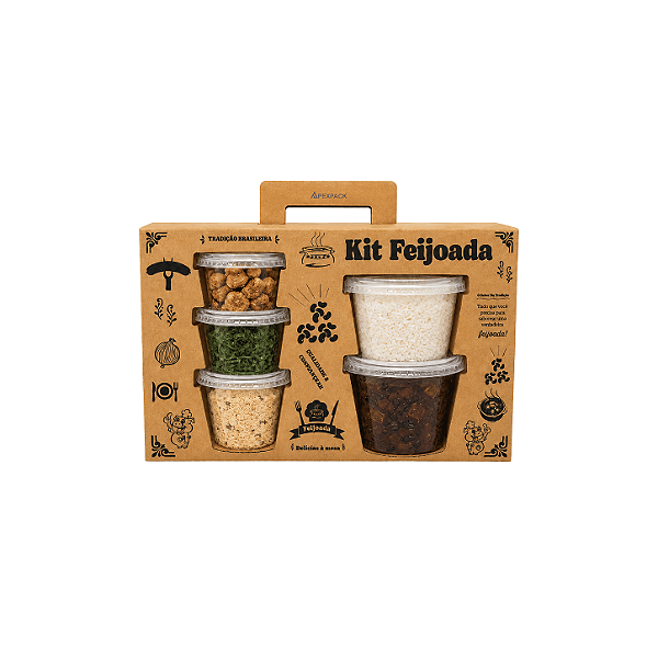 25un Embalagem Kit Feijoada P Impressa Delivery Marmita
