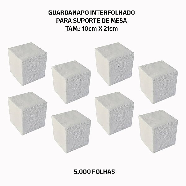 Guardanapo Interfolhado de Mesa 10x21cm 5.000fls Flamingo