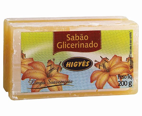 Sabão Barra Natural Glicerinado 200gr Higyes
