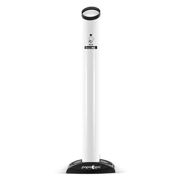 Lixeira Papa Copo Água 150 - 200ml c/ Base Nobre