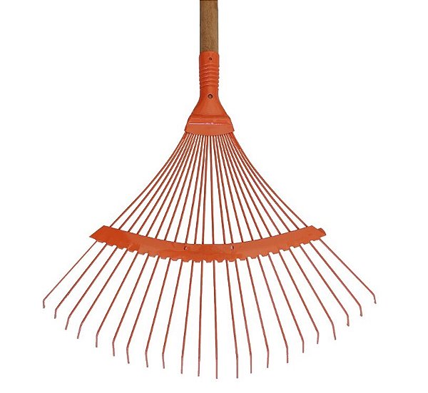 Vassoura de Aço p/ Jardim Rastel Fxa 22 Dentes Arame Dalcin