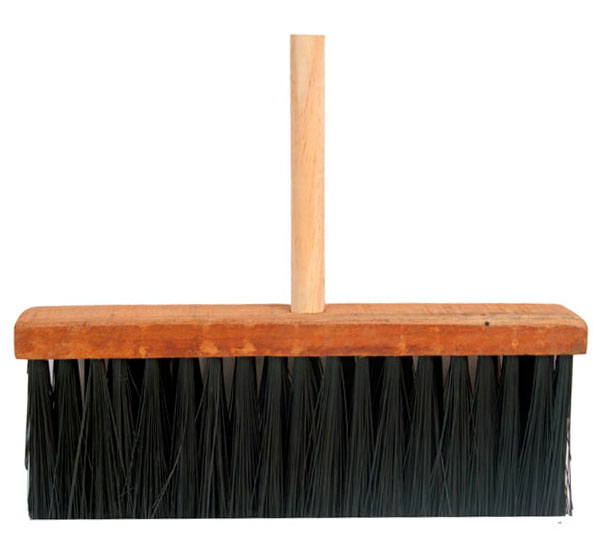 Vassoura de Nylon Gari Cabo Reto Madeira 26cmx7x15 Dalcin