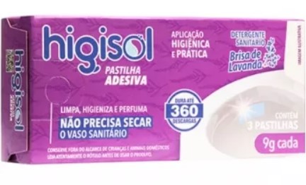 Adesivo Sanitário c/ 3un Lavanda Higisol