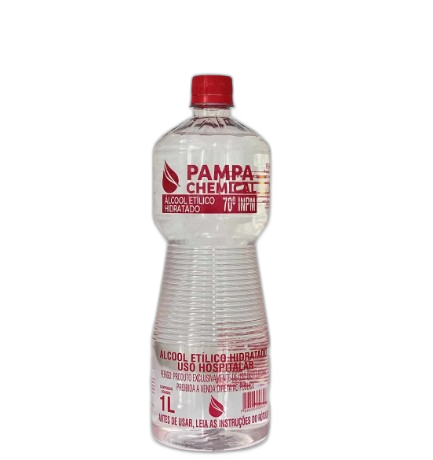 Álcool Líquido 1L 70 Graus Pampa
