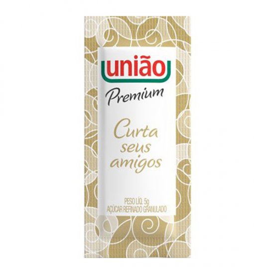 Açúcar Refinado 5g União Premium c/ 400 Sachês