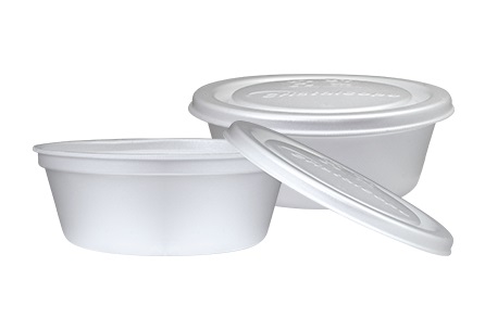 Embalagem de Isopor Marmita 750 ML c/ Tampa c/ 100 un