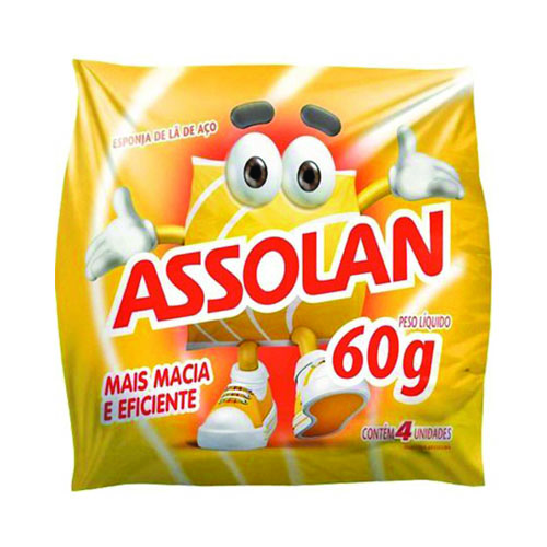 Lã de Aço c/ 8un 45g Assolan