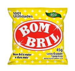 Lã de Aço c/ 6un 45g Bom Bril