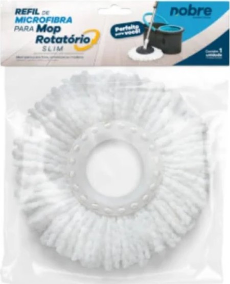Refil Mop Úmido Giratório Microfibra Nobre
