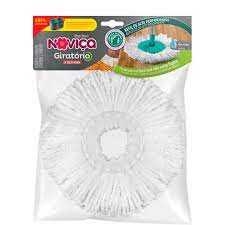 Refil Mop Úmido Giratório Algodão Noviça