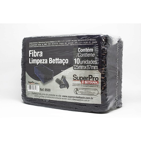 Esponja Fibra Limpeza 10un Bettaço Superpro
