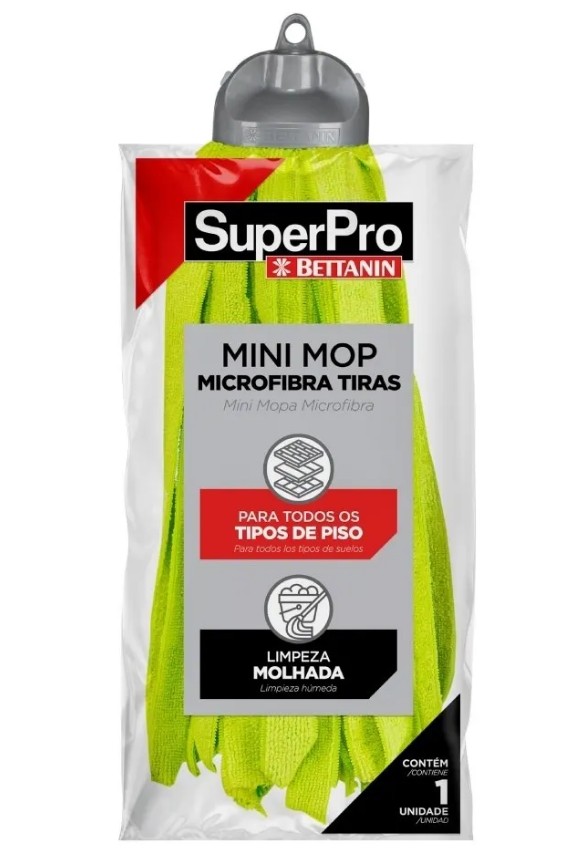 Refil Mini Mop Microfibra Tiras Superpro