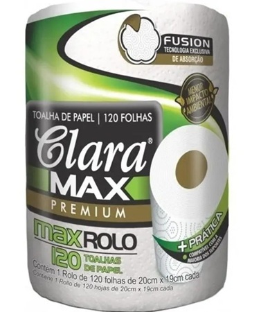 Papel Toalha Cozinha 120 fls CLARA PREMIUM