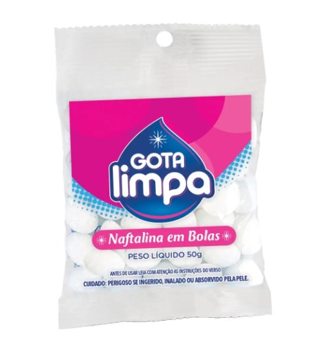 Naftalina em Bolas 50g
