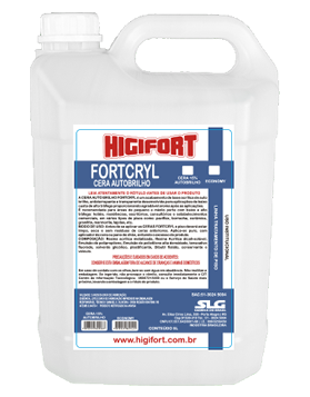 Cera Líquida INCOLOR Auto Brilho FortCryl 22% 5L Higifort