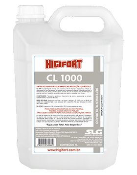 Detergente Alcalino Clorado 5L CL 1000 Higifort