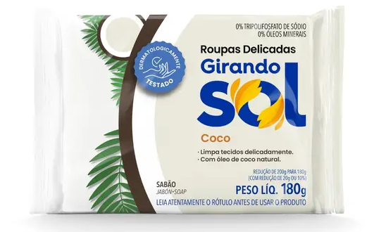 Sabão Barra Coco 180gr