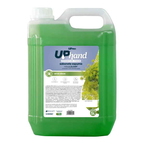 Sabonete Espuma Erva Doce 5L Up Hand essential foam UPPRO Nobre
