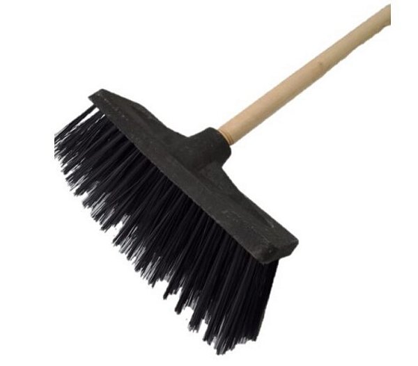 Escovão de Nylon Gari Retangular Cabo Inclinado 1,5m - com Raspador - 28cm