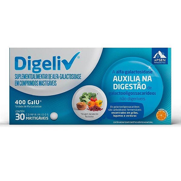Suplemento Alimentar Digeliv 30 Comprimidos