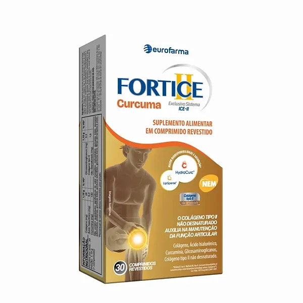 Suplemento Alimentar Fortice Cúrcuma com 30 Comprimidos Eurofarma