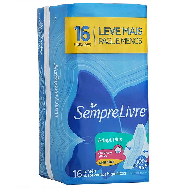 Absorvente Livre Adapt Plus 16 Unidades
