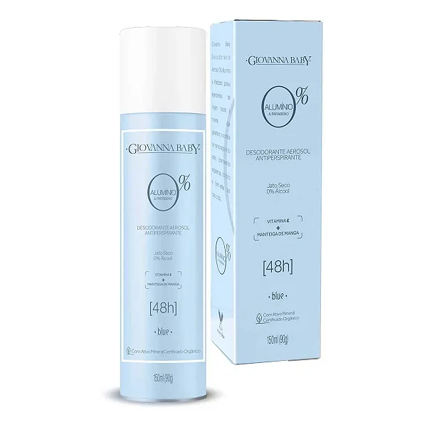 Desodorante Aero Giovanna Baby Blue 0% Aluminio 150Ml