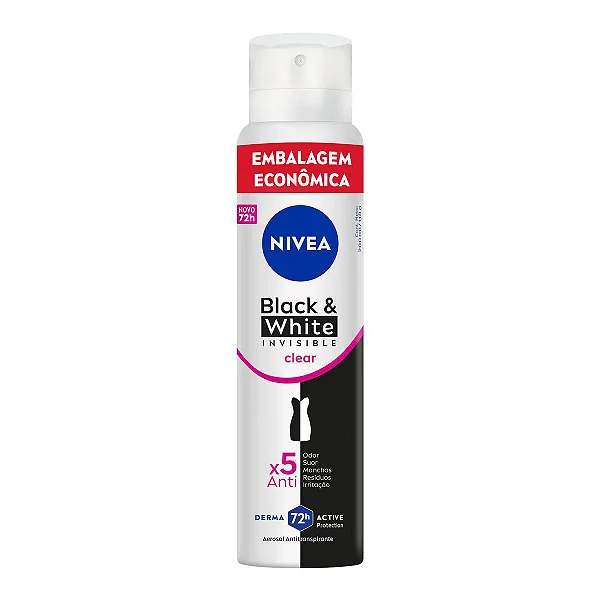 Desodorante Nivea Aero B&W Invis 200Ml