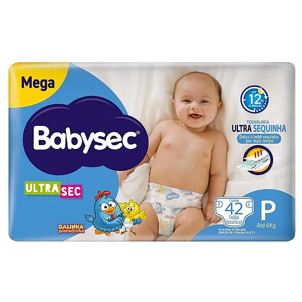 Fralda Babysec Ultrasec P 42un