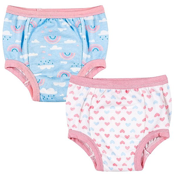 Kit 2 Calcinhas De Desfralde Arco-Iris - M